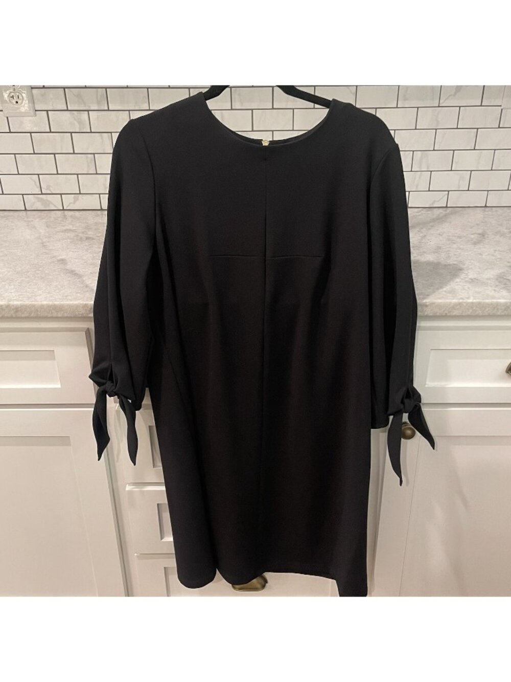 Ronni Nicole Dress Womens Size‎ 14 Black 3/4 Sleeves Classic Designer